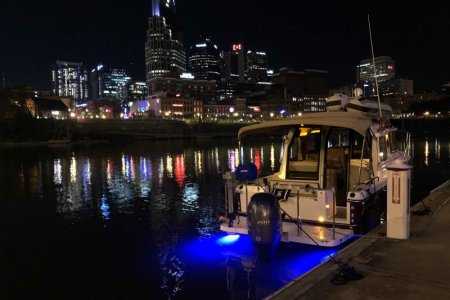 Nashville night with underwater lights