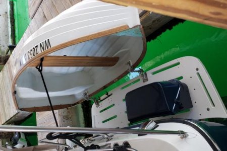 swim platform-propane locker-dinghy