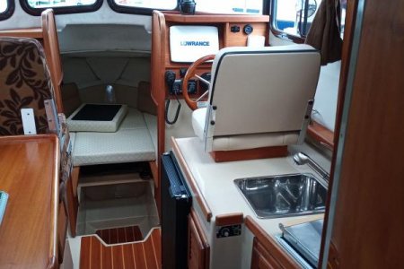 Cabin view from cockpit