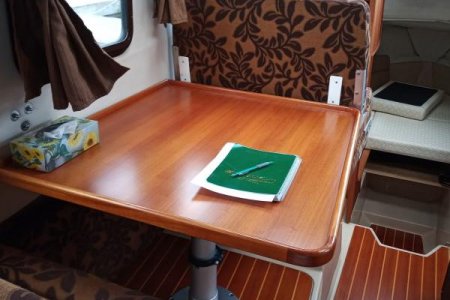Cabin table and benches