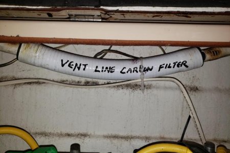 vent filter installed