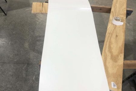 Cut Plastic in two pieces and taped together