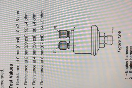 oil oressure ohms