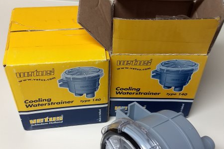 New Vetus Type 140 strainers - not needed so I will give them away