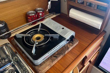 Portable Stove Ready for Use