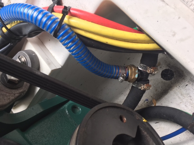 (1) Flush seawater or add glycol for winter