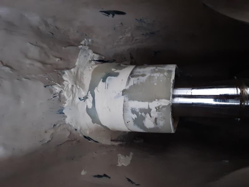 10: Filled and faired stern tube