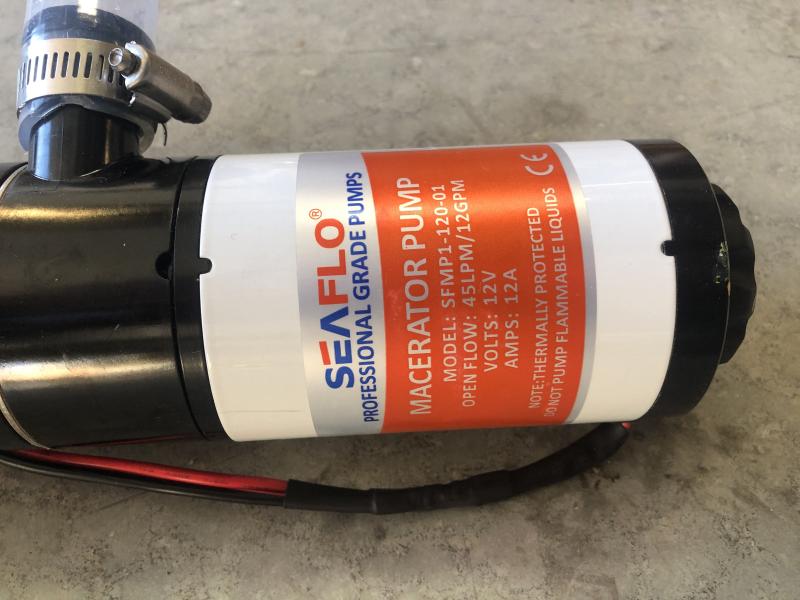 12 Volt Self priming pump,  not can only run dry for minute or two.
