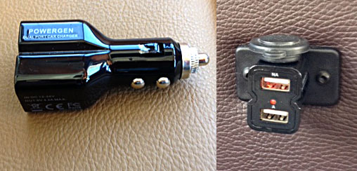 12-volt USB charger