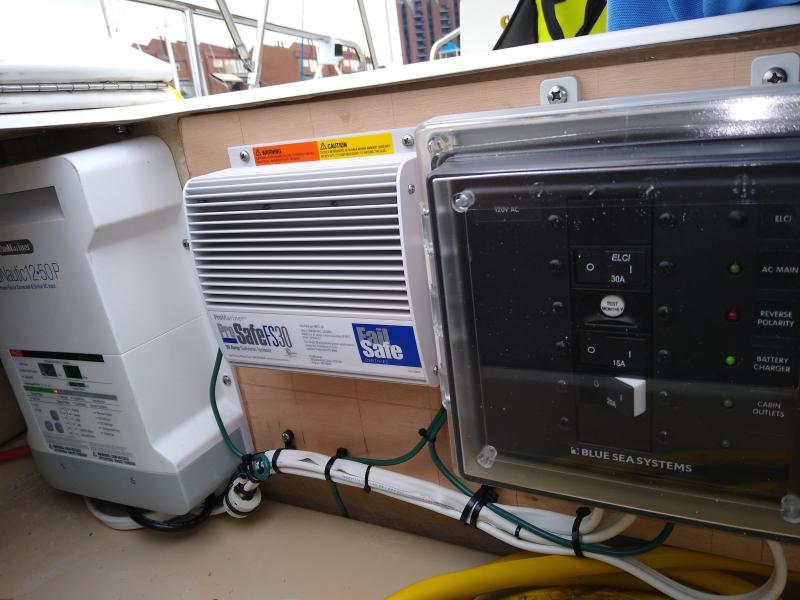 120v Circuit Breaker Box, Galvanic Isolator & Battery Charger