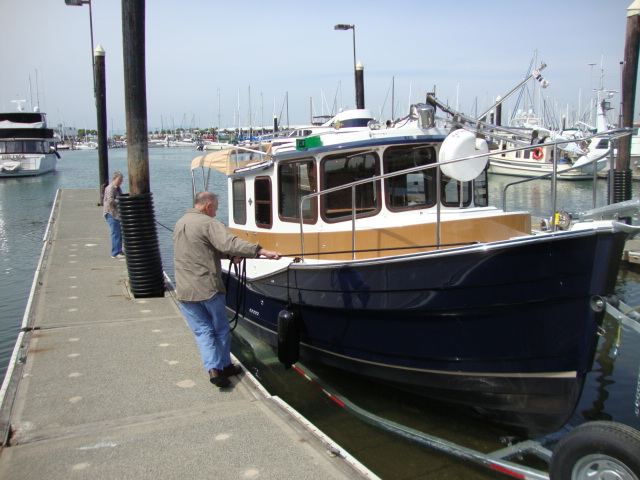 17 May: Coming off the trailer