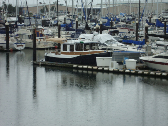17 May: View of R-MATEY's new home in Squalicum Harbor