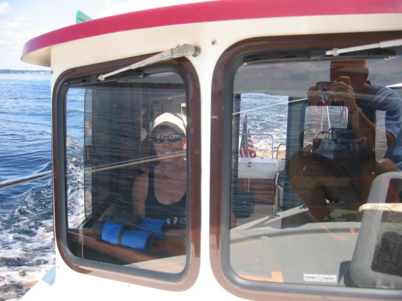 21 Cathy at helm