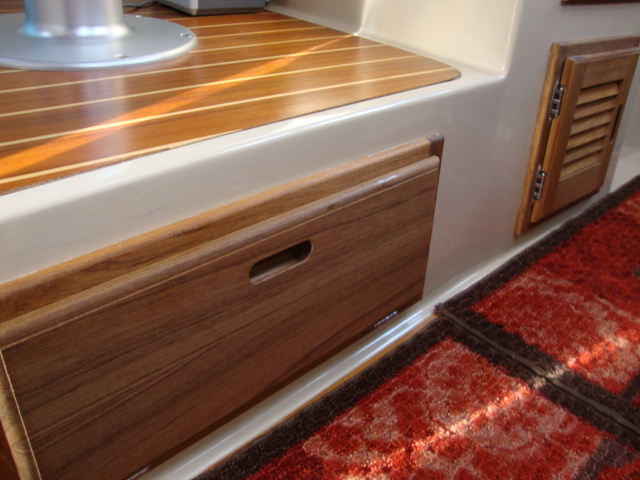 Access Hatch under settee