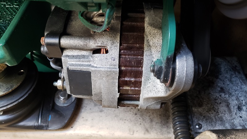 Alternator from starboard