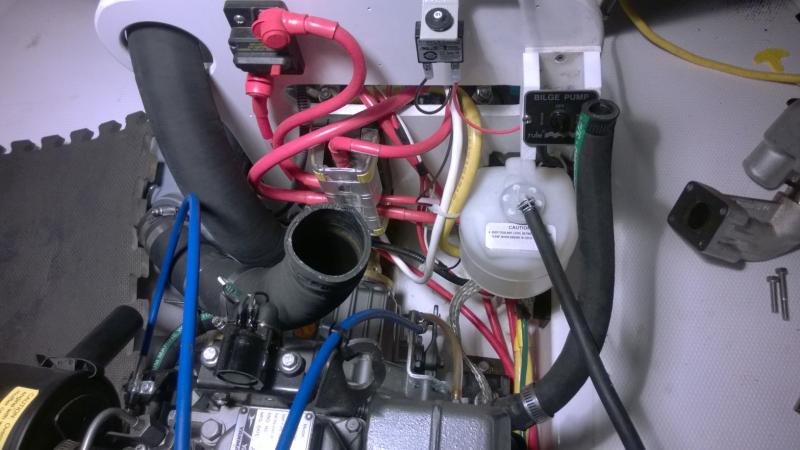 an exhaust elbow goes here