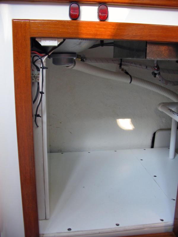 As Installed Looking Through the Locker Door