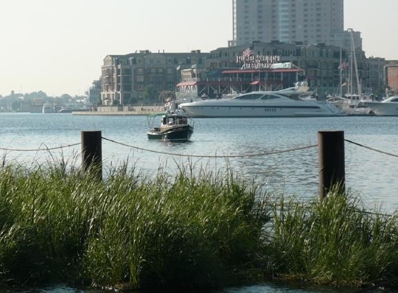 At anchor Baltimore Inner Harbor