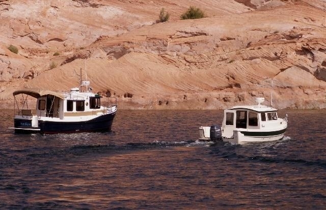 Blue Bayou and Rana Verde in Face Canyon 9-17-08