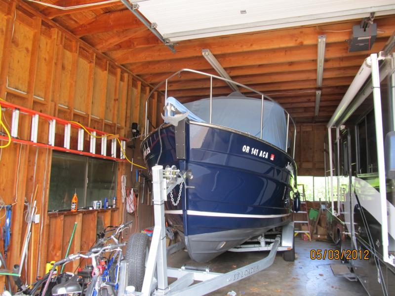 Boat in storage