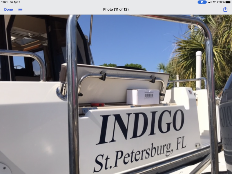 Boat Name & Port Stern Position