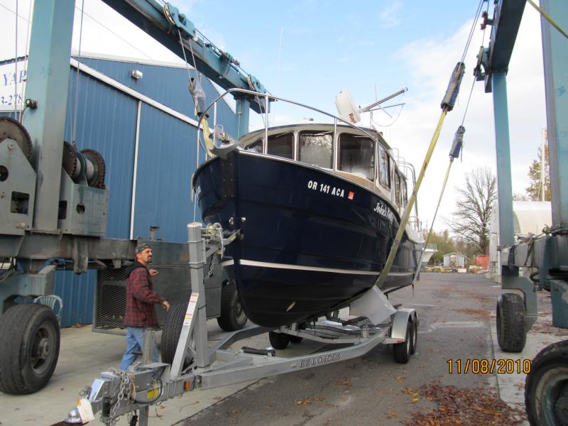 boat on trailer