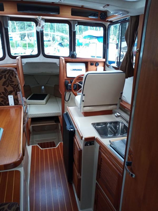 Cabin view from cockpit