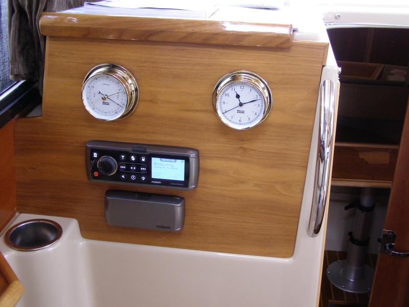 clock and barometer added