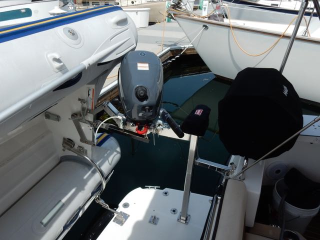 Custom davit powered by Warn Winch