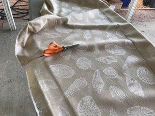 cutting upholstery