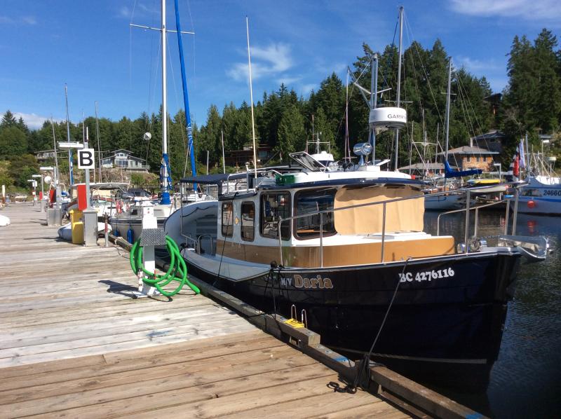 Daria docked in Lund Harbour