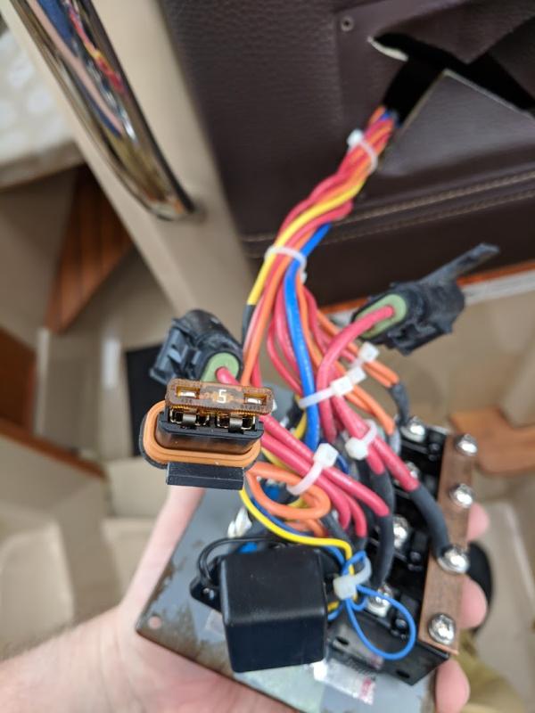 Dashboard 4-button panel backside