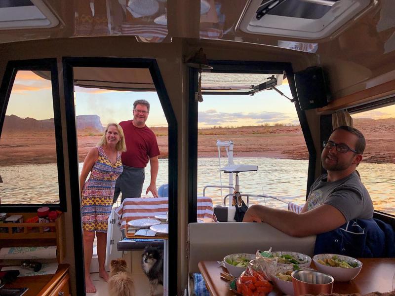 Dinner on the Fantail