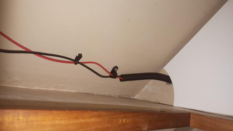 Electrical wiring from toilet to switch and post