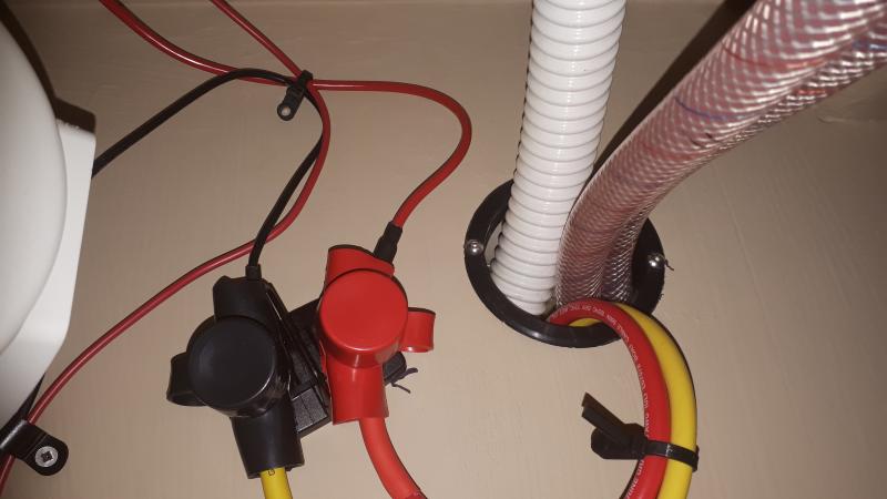 Electrical wiring - Power post under sink