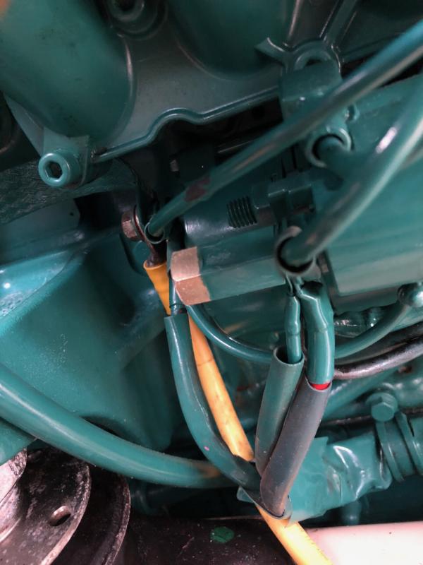 Engine grounds at starter prior to disconnecting