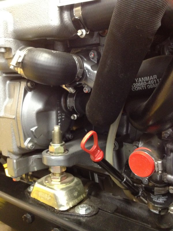 Front lower starboard corner