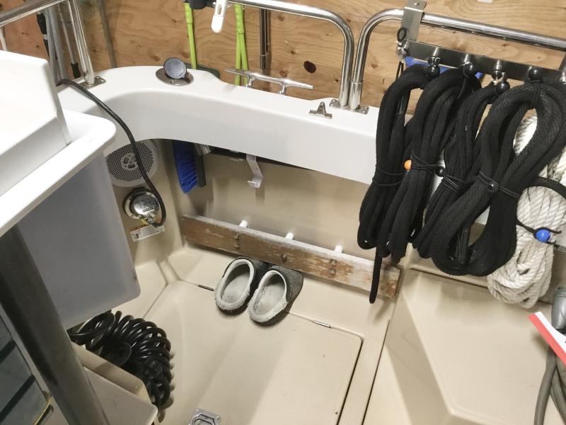 I. Port side toe rail