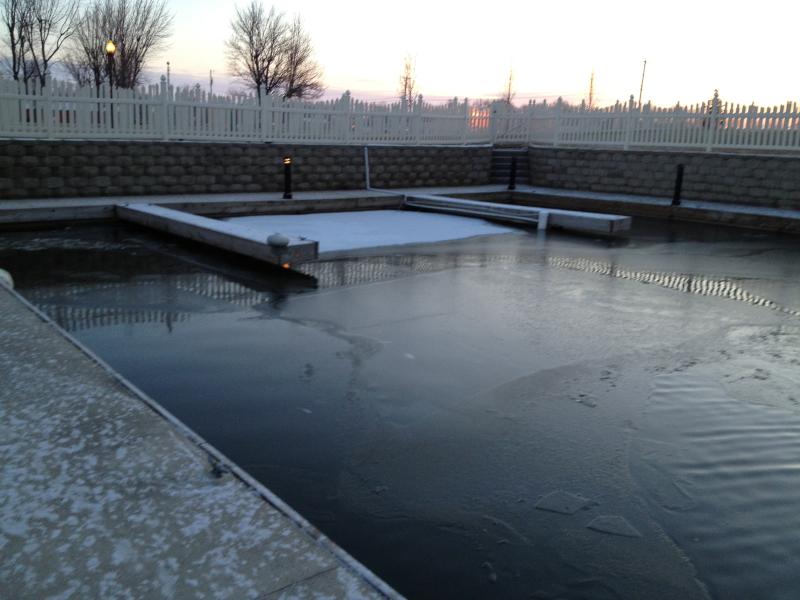 Ice in the slip