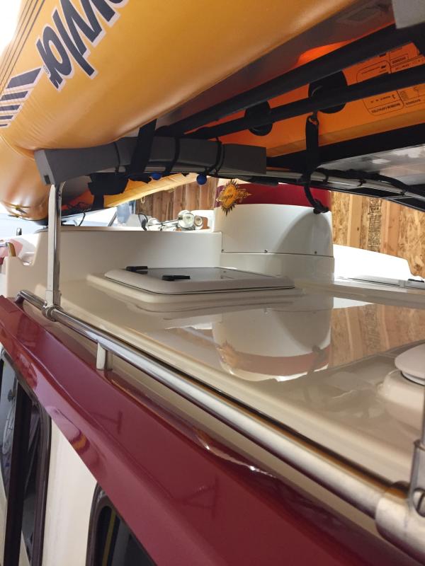 Kayak mounting close up