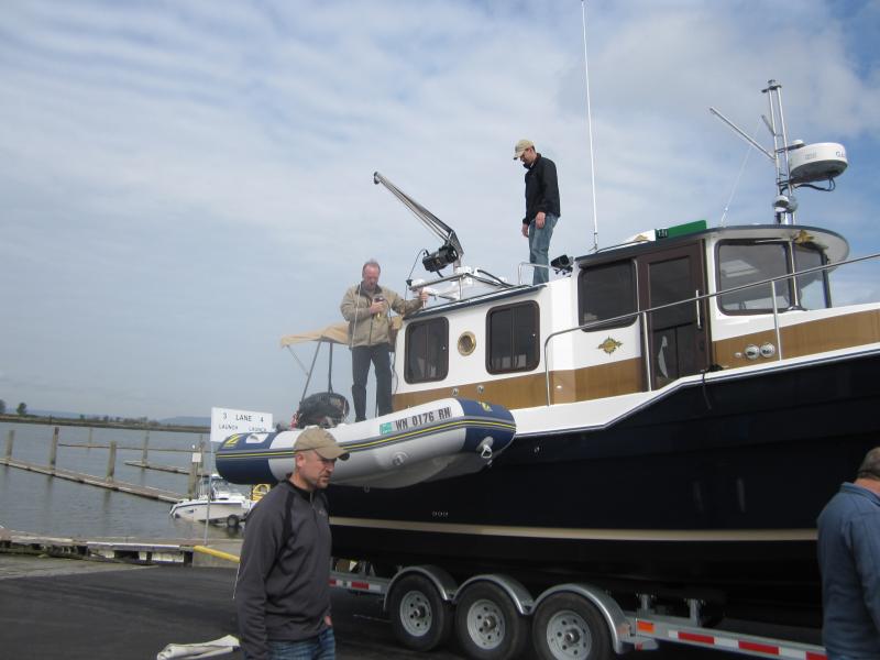 Loading the Dinghy