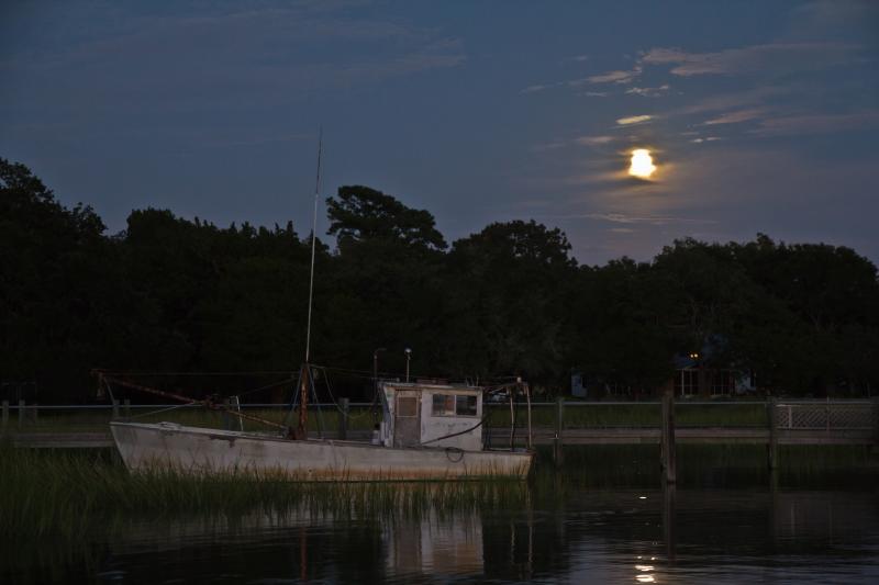 Moonrise on Jeremy Creek