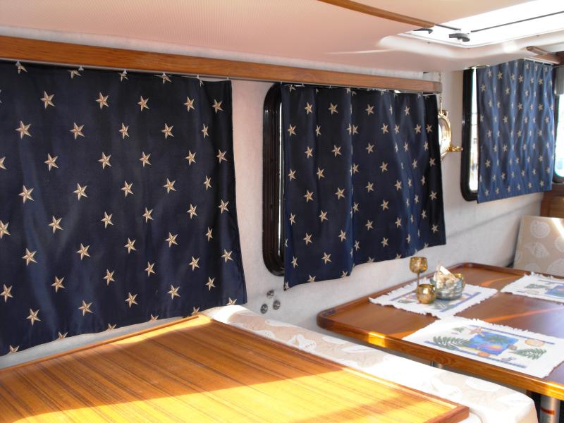 New curtains Port side