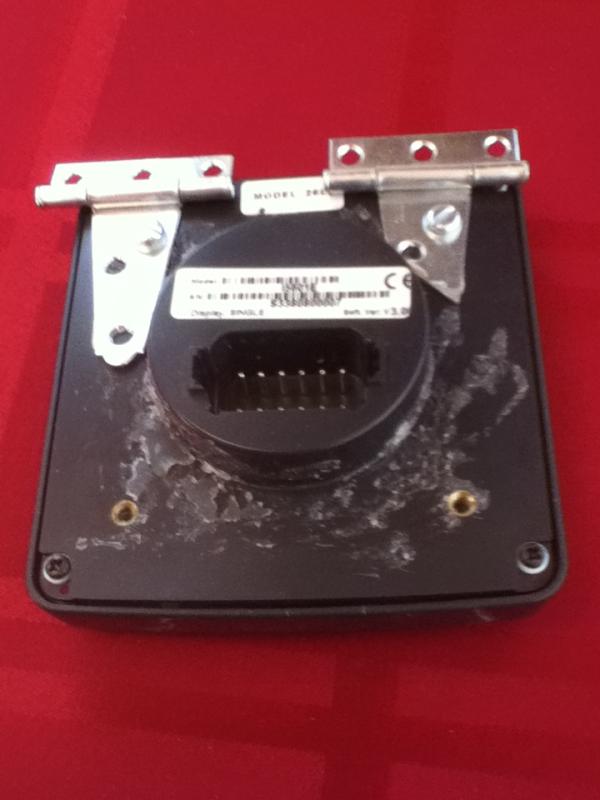 Newly hinged back of Teleflex display