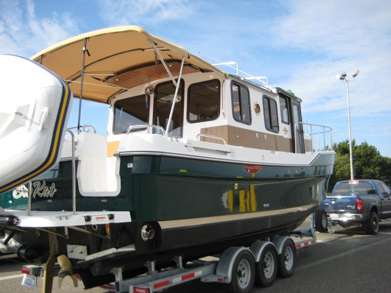 on trailer