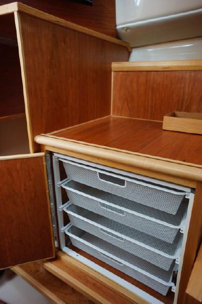Owner installed clothes drawers