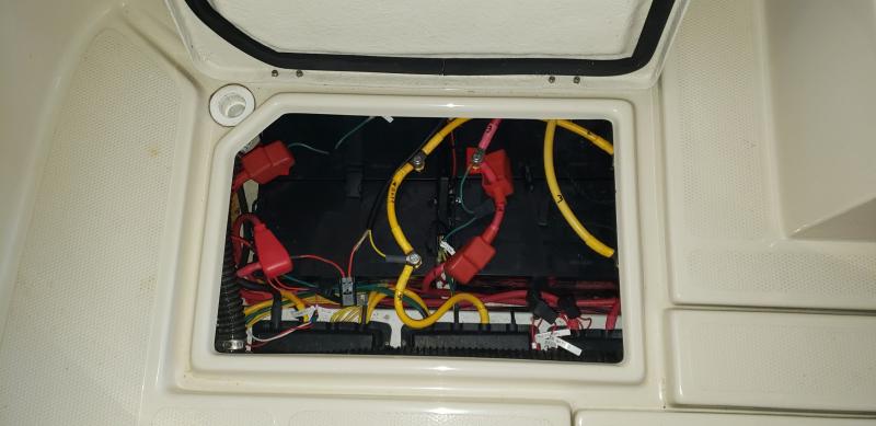 port stern locker - batteries