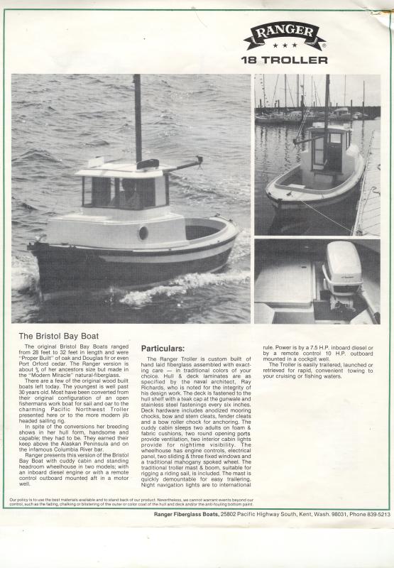 Ranger 18 Sales Brochure Front