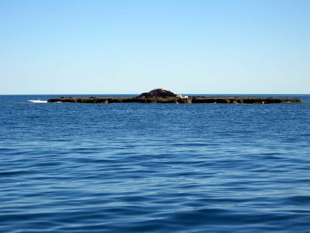 Rock off Isla Carmen