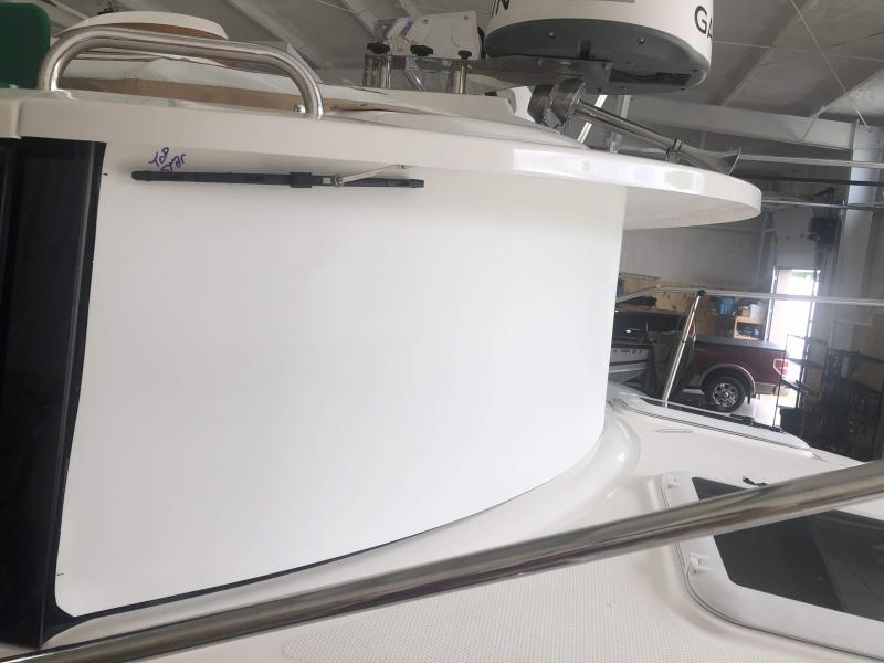 Side photo of installed cover